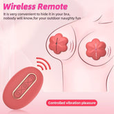 Nipple Toys Nipple Vibrator, Nipple Clamps Sex Pleasure Women with 10 Vibration Modes, Silicone Lightweight Invisible Nipple Toy